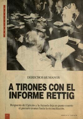 Derechos humanos: A tirones con el Informe Rettig