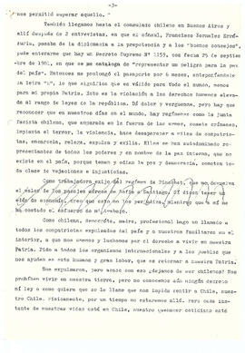 Señores miembros de la Comisión Internacional de Juristas contra los Crímenes de la Junta Militar...