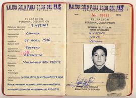 Pasaporte Gustavo Salvo