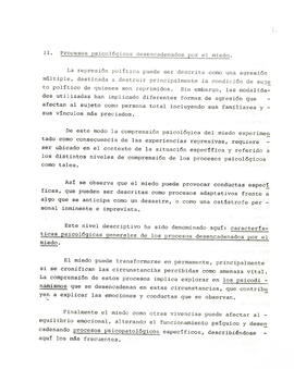 Psicología del miedo en las situaciones de represión política (10)