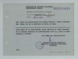 [Memorandum Reservado N°163 - Ministerio de Relaciones Exteriores - Dirección de Política Bilater...