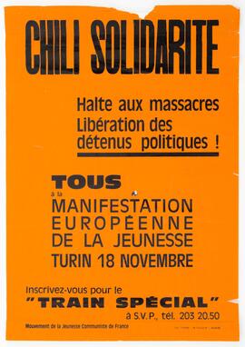 Chili Solidarite – Solidaridad con Chile