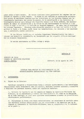 Suplemento al Informe Final de la Misión a Chile de la Comisión Internacional de Juristas (11)