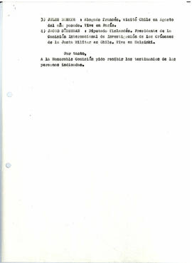 Solicita se reciba el testimonio de las personas que se indica. (4)