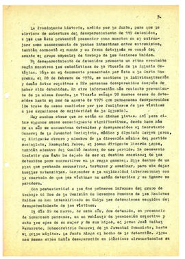 Violación de principios y tratados internaciones por la junta militar en relación con los derecho...