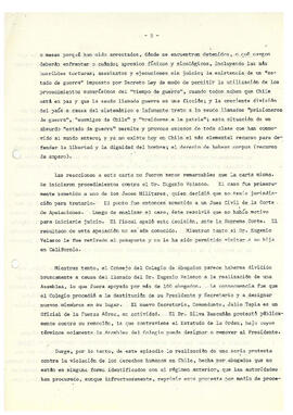 Suplemento al Informe Final de la Misión a Chile de la Comisión Internacional de Juristas (5)