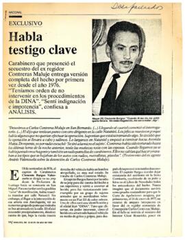 Habla testigo clave