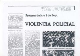 protesta del 4 y 5 de Sept.