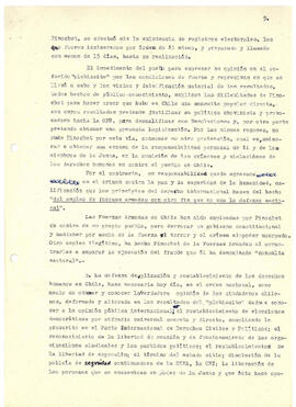 Plebiscito de Pinochet: Una farsa y una nueva violación de los derechos humanos. (5)