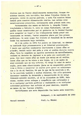Testimonio de un obrero que estuvo en campos de concentración de la dictadura de Pinochet (2)