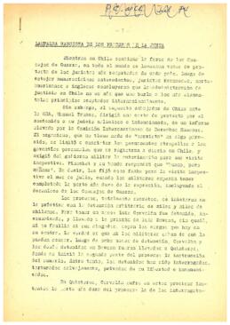 La farsa fascista de los procesos de la Junta