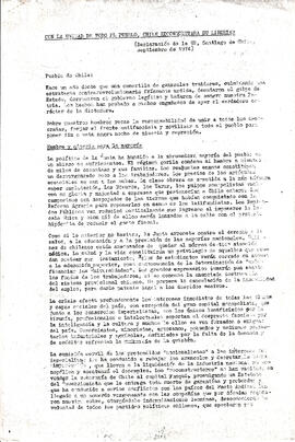 Declaración de la Unidad Popular (1)