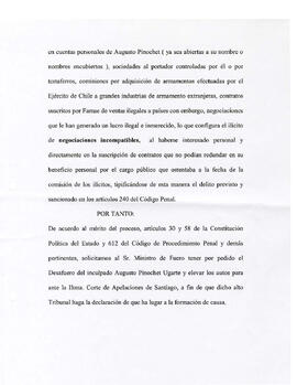 Solicitan desafuero del inculpado Augusto Pinochet Ugarte... (3)