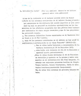 Situación de la represión en las poblaciones populares: "La Victoria", "La Legua&q...