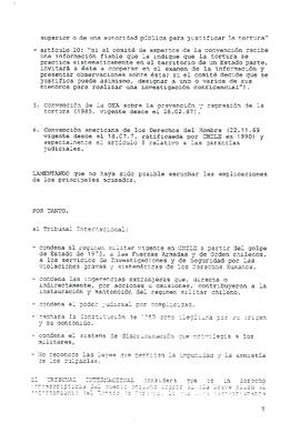 Ciudadano presidente, tenemos a bien remitir a ud. La sentencia del Tribunal Internacional pronun...