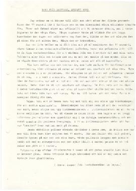 Carta Brev från Santiago, Agustín 1983