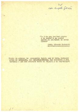 Texto in extenso del manuscrito dejado por el Gral. Bachelet sobre su detención, los interrogator...