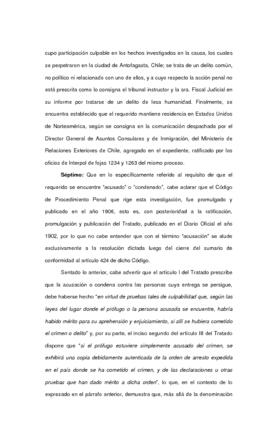 Corte Suprema de Justicia. Extradición del perpetrador (5)