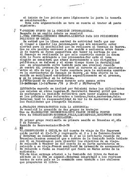 Reunión del secretariado de la Comisión Internacional. Helsinki, 31/1/76 (2)