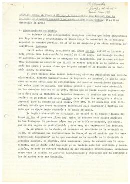 Relación sobre el viaje a Ginebra y perspectivas de trabajo con la Comisión de derechos humanos y...