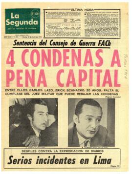 Cuatro condenas a pena capital