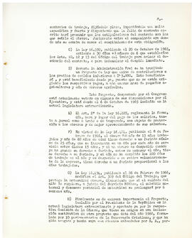 Leyes, proyectos de ley y medidas administrativas durante la Administración Frei en beneficio del...