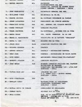 Documentos del Ecuentro Nacional de Solidaridad " Por Chile Libre Hoy" (6)