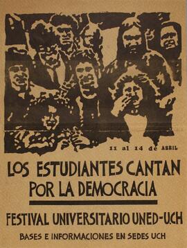 Los estudiantes cantan por la democracia