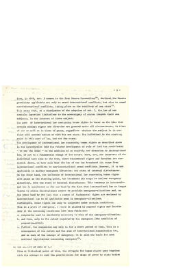 Protection of human rights and the impact of emergency situation under international law: the chi...