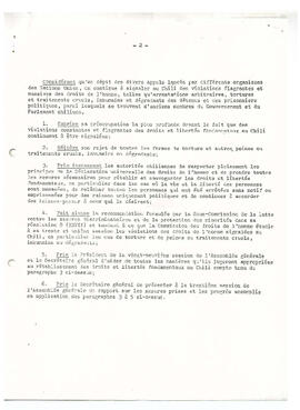 Resolution 3219 (XXIX) de l'Assembles generale protection des droits de l'homme au Chile (2)
