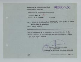 [Memorandum Reservado N°146 - Ministerio de Relaciones Exteriores - Dirección de Política Bilater...