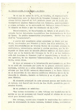 La intervención imperialista en Chile (1)
