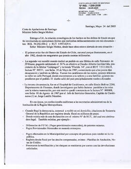 Corte de Apelaciones de Santiago, Ministro Sr. Sergio Muñoz (1)