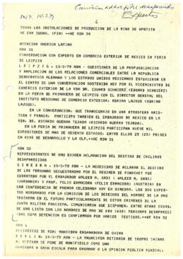 Representantes e ONU exigen aclaración del destino de chilenos desaparecidos