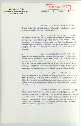 E. Quito. Sec N° 2 -República de Chile, Ministerio de Relaciones Exteriores, Embajada de Quito (2)