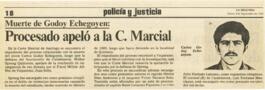 Procesado apeló a la C. Marcial