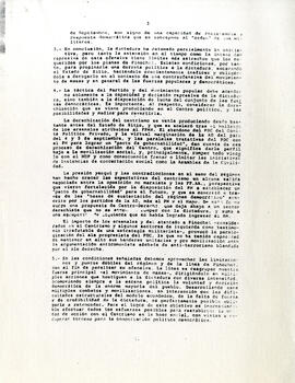 Comunicado interno N°31. Apreciación de la situación nacional (3)