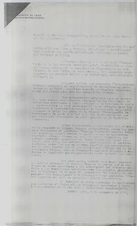 [Nº 1435-263 La embajada de Chile saluda muy atentamente al Ministerio de Relaciones Exteriores.....