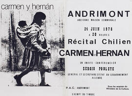 Récital Chilien Carmen et Hernan - Recital de los chilenos Carmen y Hernán