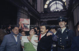 Protesta en tribunales