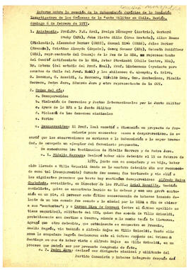 Informe sobre la reunión de la Subcomisión Jurídica de la Comisión Investigadora de los Crímenes ...