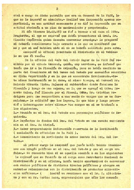 Texto in extenso del manuscrito dejado por el Gral. Bachelet sobre su detención, los interrogator...