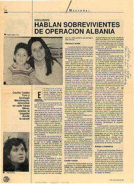 Hablan Sobrevivientes de Operación Albania (1)