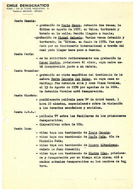 Documentos audiovisuales de pruebas para la 5º sesión de la Comisión Investigadora (...) (3)