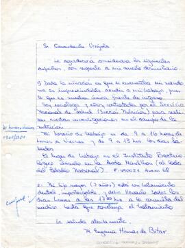 Sr. Comandante Urrejola: