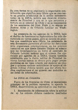 La Dina en Colombia. El terror extraterritorial del Estado chileno. (11)