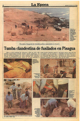 "Fusilados conservaban cartas entre sus ropas." (2)